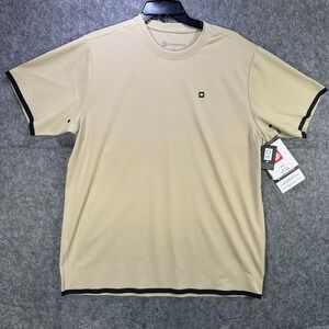 686 Lets Go Tech Shirt Mens Medium Putty KCRGNS16 Six Eight Six T-Shirt Tee